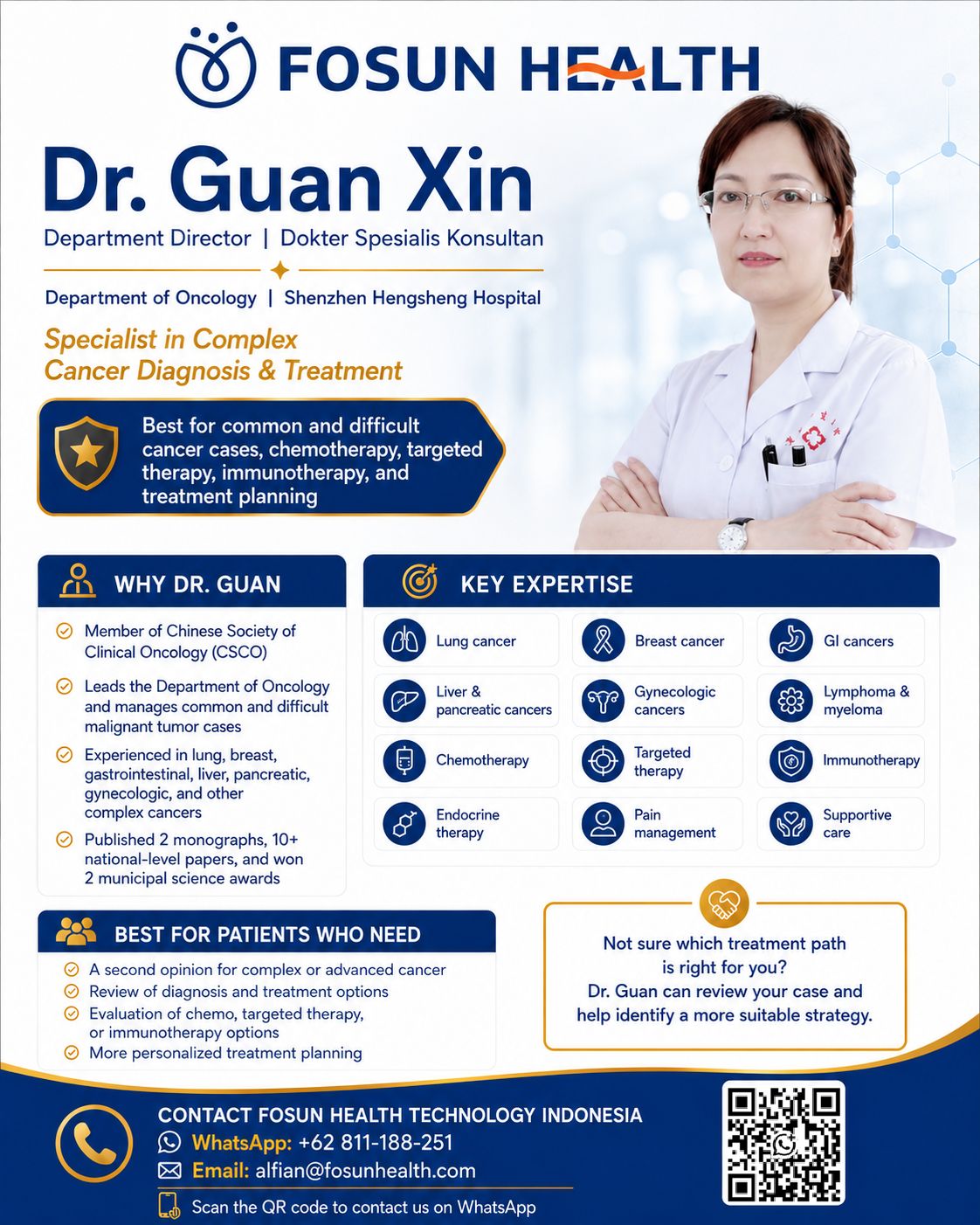 Dr. Guan Xin — Oncology